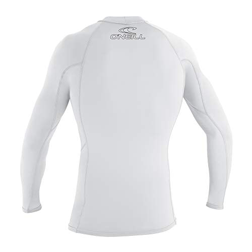 O'Neill Youth Basic Skins UPF 50+ Short Sleeve Rash Guard, White, 4