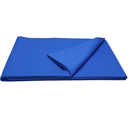 GSKAIWEN 10x20ft/3x6m Photo Studio 100 Percent Pure Cotton Muslin Collapsible Blue Screen Backdrop Curtain Background for Photography, Video and Television (Stand NOT Included)