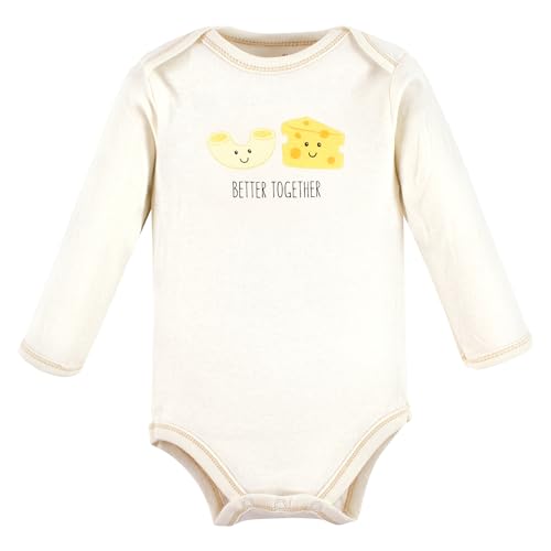Touched by Nature baby boys Organic Cotton Long-sleeve Bodysuits T Shirt Set, Garden Floral, 9-12 Months US