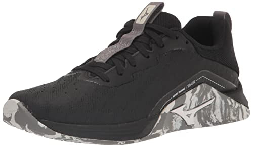 Mizuno TS-01 Men's Cross Trainer, Black-White, 13