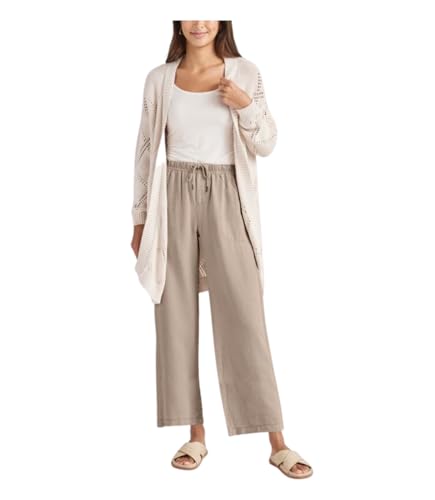 Splendid Women's Angie Crop Wide Leg Pants, Fawn, X-Small