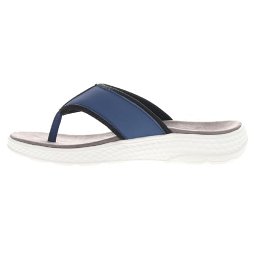 Propét mens Travelactiv Ft Flip Flop, Navy, 7 Narrow US