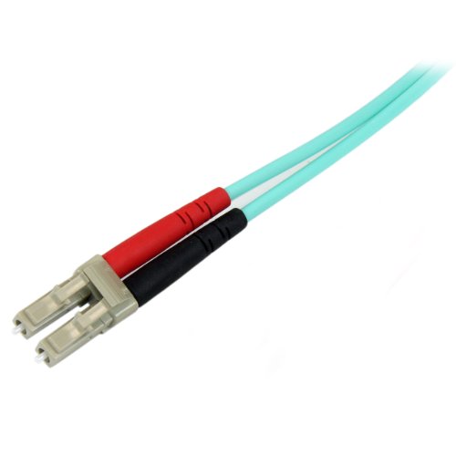 StarTech.com 1m (3ft) LC/UPC to LC/UPC OM3 Multimode Fiber Optic Cable, Full Duplex 50/125, 100G, LSZH Fiber Jumper Cord