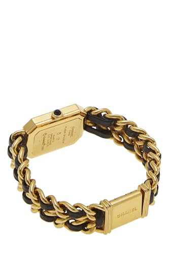 Chanel, Pre-Loved Black & Gold Premiere Watch Medium, Black