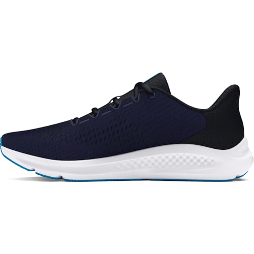 Under Armour Women's Charged Pursuit 3 Big Logo, (101) White/Halo Gray/Pink Fizz, 5.5, US