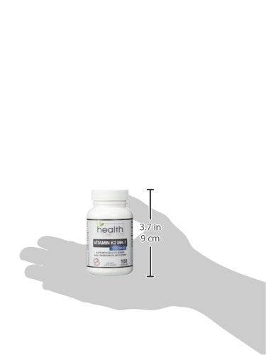 Health As It Ought To Be Vitamin K2 MK7 150mcg Supplement | Works with Vitamin D | Soy Free | Tested for Purity and Strength | 100 Capsules