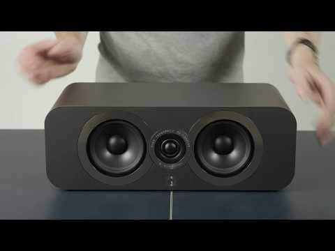 Q Acoustics 3090Ci Center Speaker Graphite Gray - 2-way Reflex Enclosure Type, 2 x 4 Mid/Bass Driver, 1 x 0.9 Tweeter - Active Speakers/Hifi Speakers for Home Theater Sound System