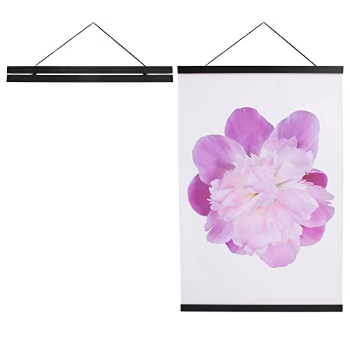 Aynoo Magnetic Poster Hanger Frame 8x10 8x12 8x24 8x18 Poster Frame 8 Inch Wide Magnetic Poster Hanger Frame for Posters,8" Wide,Black,1Pack