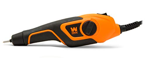 WEN 21D Variable-Depth Carbide-Tipped Engraver for Wood and Metal , Lightweight, Variable Speed, Compact, Orange