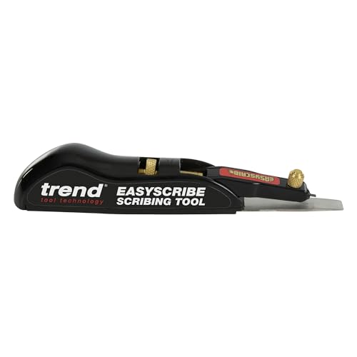 Trend EasyScribe Scribing Tool, Accurate Scribing Solution for Carpenters, Joiners, Tilers, Kitchen & Shop Fitters, E/SCRIBE, Black