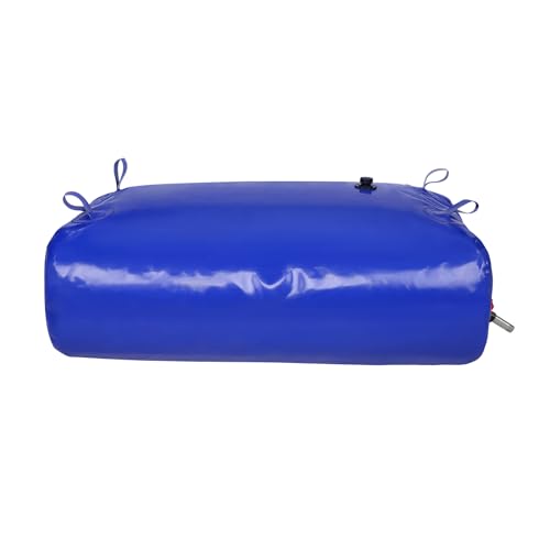 VEVOR 330L/87 Gallon Water Storage Bladder, Water Tank, 1000D Blue PVC Collapsible Water Storage Containers, Large Capacity Soft Water Bag, Water Bladder, Fire Prevention, Camping, Emergency Water Use