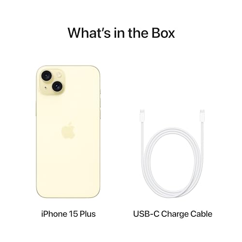 Boost Infinite iPhone 15 Plus (256 GB) — Yellow [Locked]. Requires unlimited plan starting at $60/mo.