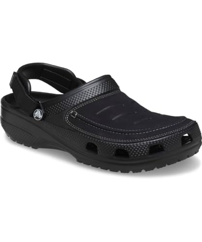 Crocs Men's Yukon Vista II LiteRide Clogs, Black/Slate Grey, 7