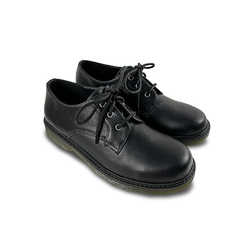 Women‘s Classic Oxfords School Uniform Lace Up Shoes Business Formal Dress Shoes Platform Slip Resistant Service Shoes (Black, Adult, Women, 6, Numeric, US Footwear Size System, Medium)