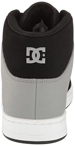 DC Men's Manteca 4 Hi High Top Casual Skate Shoe Sneaker, White/Grey, 10.5