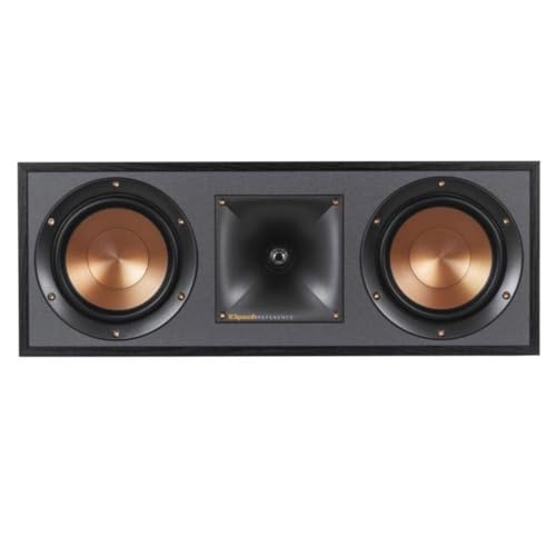 Klipsch R-52C Powerful Detailed Center Channel Home Speaker - Black