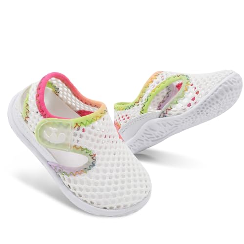 FEETCITY Boys Girls Water Shoes Soft Rubber Flat Shoes Summer Baby Girl Sandals Infant Girl Boys Slippers 6-12 Months