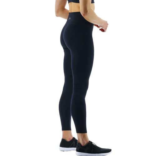 TYR Women's Standard High-Rise Cropped Athletic Performance Workout Leggings, Black, X-Small