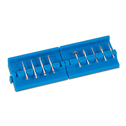 Practicon Bur Safe Bur Holders, Blue, Pack of 4
