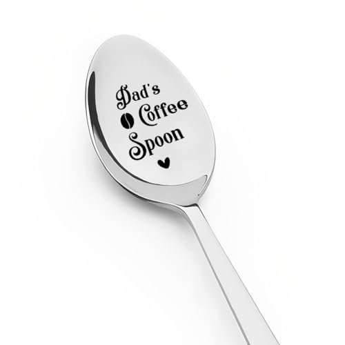 Dad's Coffee Spoon Gifts for Father Birthday Gift for Dad Fathers Father's Day Gifts for Daddy Engraved Dad Spoon for Coffee Lovers Gifts for Step Bonus Dad Father Appreciation Gift for Daddy Dad Gift