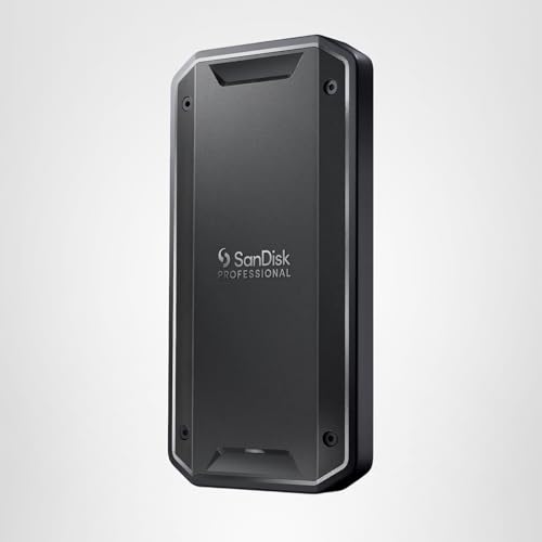 SANDISK Professional 2TB PRO-G40 SSD - Up to 2700MB/s, Thunderbolt 3 (40Gbps), USB-C (10Gbps), IP68 dust/Water Resistance, External Solid State Drive - SDPS31H-002T-GBCND