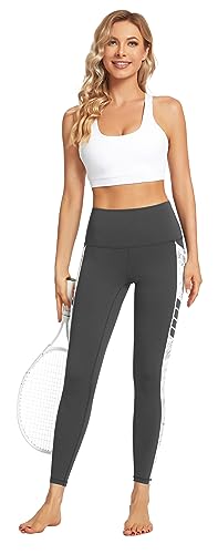 Sugar Pocket Women's Workout Shorts Running Tights Yoga Shorts Pants M(Black/Rose)