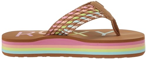 Roxy Girls Rg Chika Chunk Sandals Flip-Flop, Multi 1 241, 11 Little Kid