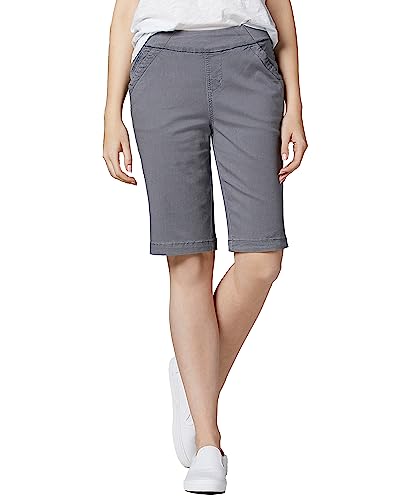 JAG Jeans Women's Gracie Pull on Bermuda Short, Jungle Palm, 0