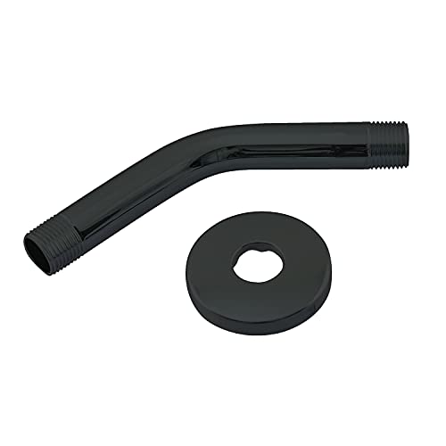 Westbrass 1/2" IPS x 6" Shower Arm, Matte Black, D300-1-62