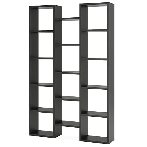 LIEELE Tree 14 Cube Bookshelf Bookcase,Black