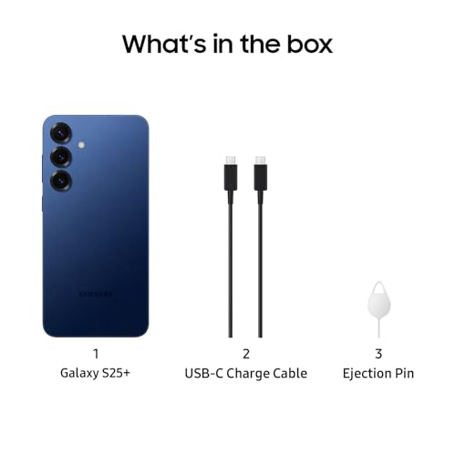 SAMSUNG Galaxy S25 Cell Phone, 256GB Smartphone, Unlocked Android, AI Night Mode Camera, Snapdragon 8 Elite Fast Processor, ProScaler Display, 4000mAh Battery, 2025, US 1 Yr Warranty, Navy