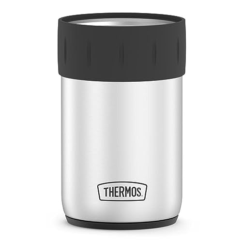 THERMOS Stainless Steel Beverage Can Insulator for 12 Ounce Can, Stainless Steel