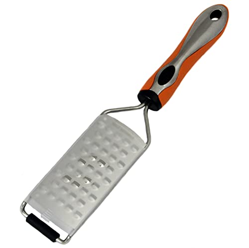 Chef Craft Handheld Soft Grip Coarse Grater, 11.5 inch, Stainless Steel