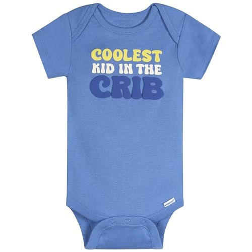 Onesies Brand unisex-baby 8-pack Short Sleeve Mix & Match Bodysuits, Cool Kids, Newborn