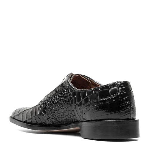 Stacy Adams Men's Riccardi Lace Up Oxford, Black, 11 Wide
