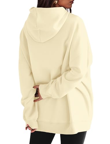 XIEERDUO Oversized Hoodies For Women Sweatshirts With Pockets Fall Hoodie BlackWhite Stripes S
