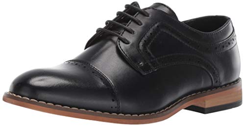 Stacy Adams Boys' Dickinson Cap-Toe Oxford, Cognac, 12 M US Big Kid