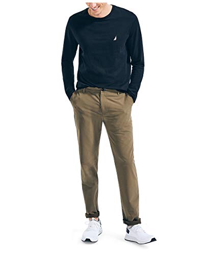 Nautica Men's J-Class Logo Long Sleeve T-Shirt, Zinfandel, XX-Large