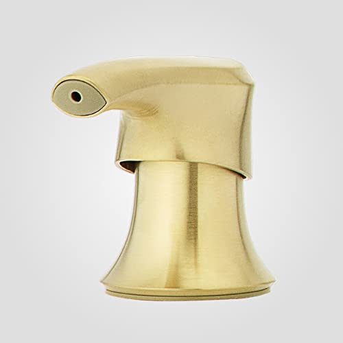 Pfister Zanna Kitchen Faucet with Pull Down Sprayer and Soap Dispenser, Single Handle, High Arc, Brushed Gold Finish, F5297ZNRBG