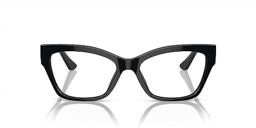 Vogue Eyewear Women's VO5523 Cat Eye Prescription Eyewear Frames, Black/Demo Lens, 52 mm