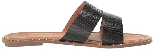 EVANS Women's Sandal Emboss Riley, Black, 7 Wide