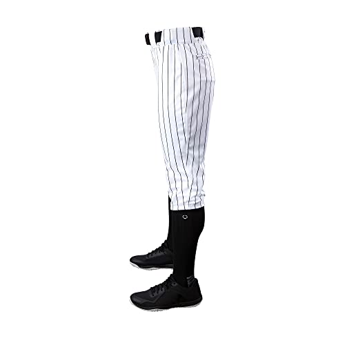 EvoShield Men's Salute Pinstripe Knicker Pant - Team White/Black, Size Small