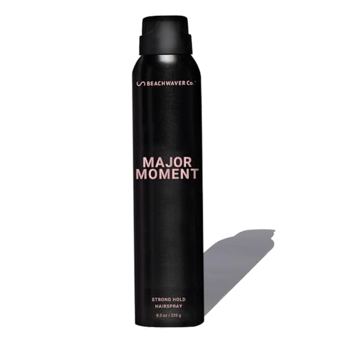 Beachwaver Co. Major Moment Strong Hold Hairspray | 8.3 Fl Oz - Extra Hold with Flexible Brushable Finish - Frizz Control- Flexible hold Hair spray