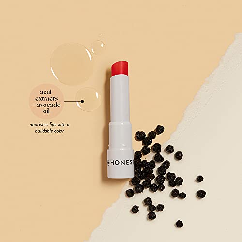 Honest Beauty Tinted Lip Balm | Antioxidant-rich Acai Extracts + Avocado Oil | EWG Certified, Vegan, Cruelty Free | Summer Melon