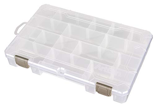 ArtBin 4006AB Medium Solutions Box with Dividers, Art & Craft Organizer, [1] Plastic Storage Case, Clear