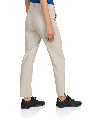 Three Sixty Six Women’s Quick Dry Golf Pants 30 Inch Inseam - Lightweight 4-Way Stretch, Moisture Wicking, Anti-Odor, UPF 50+ Silver Grey