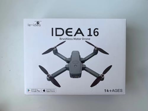 le-idea Brushless Motor Drone with Dual Camera for Adults 4K 40km/h Max Speed Drone for Adults 5GHz WiFi FPV Drones for Beginners Drone with 2 Camera 4K Drone for Kids Gifts Best Drone IDEA16