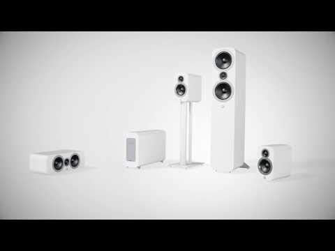 Q Acoustics 3090Ci Center Speaker Graphite Gray - 2-way Reflex Enclosure Type, 2 x 4 Mid/Bass Driver, 1 x 0.9 Tweeter - Active Speakers/Hifi Speakers for Home Theater Sound System