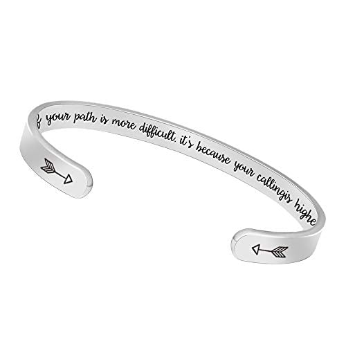 Btysun Mom Gifts for Christmas Inspirational Bracelets for Women Thanksgiving Gift Mother Birthday Gifts for Mom Cuff Bracelet Mom Gifts Mantra Quotes Engraved Jewelry