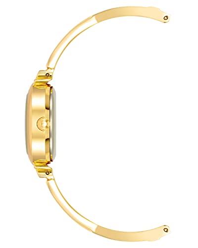 Anne Klein Women's Premium Crystal Accented Bangle Watch and Bracelet Set